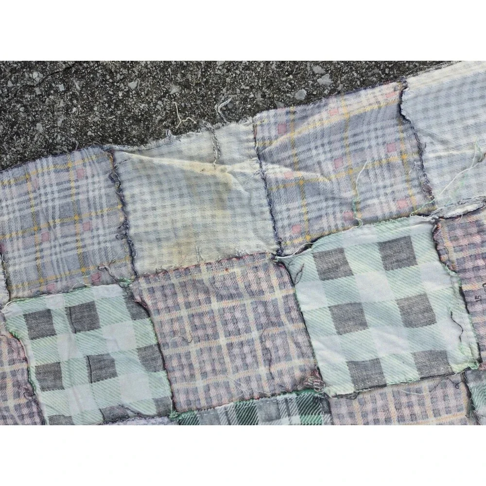 Patch HandquiltedTop 68x79 Inches With Flaws